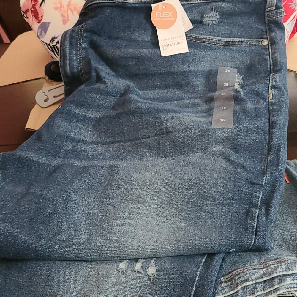 Lane Bryant distressed jeans
